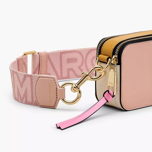 Marc Jacobs Snapshot Crossbody Bag Purse Pink Rose Multi - Picture 2 of 7